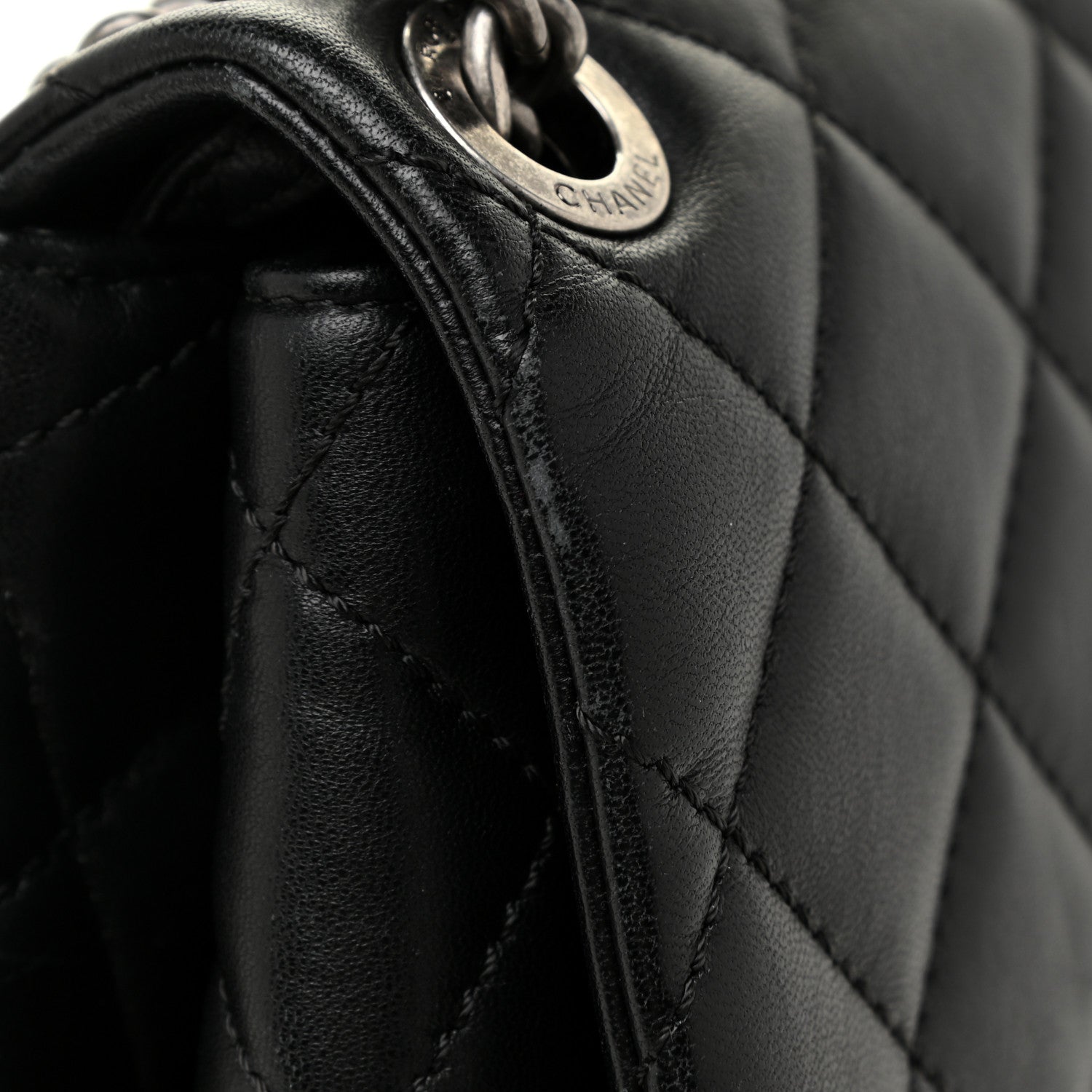 Chanel Lambskin Quilted Large Daily Supple Flap Black 20 of 20