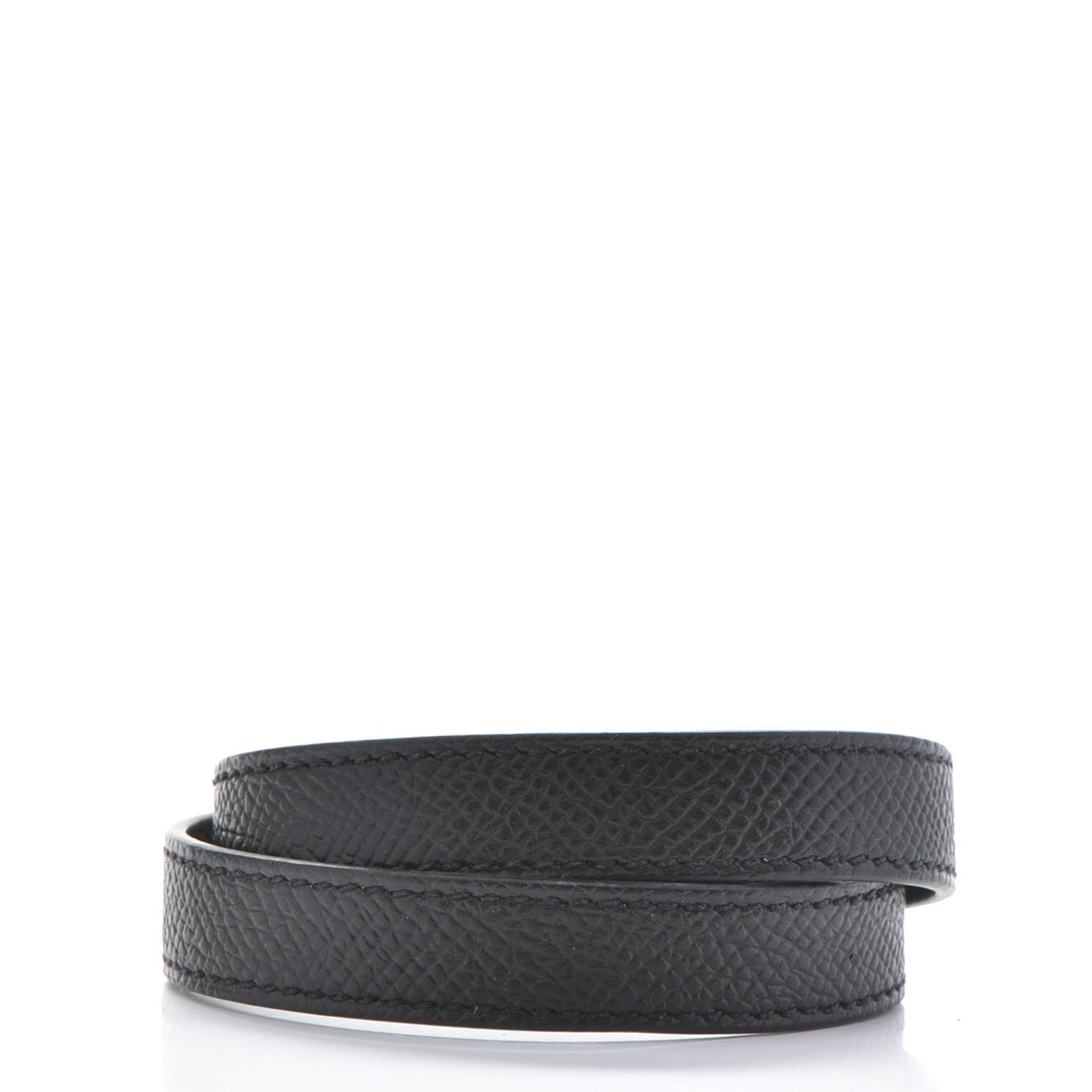Epsom Kelly Double Tour Bracelet M Black