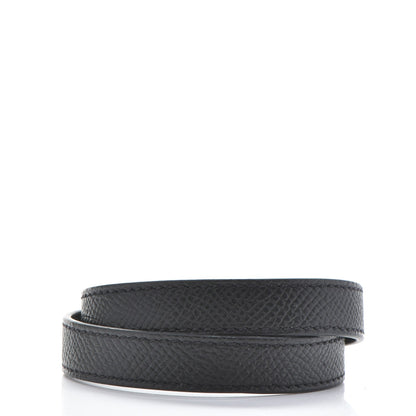 Hermes Epsom Kelly Double Tour Bracelet M Black 3 of 8