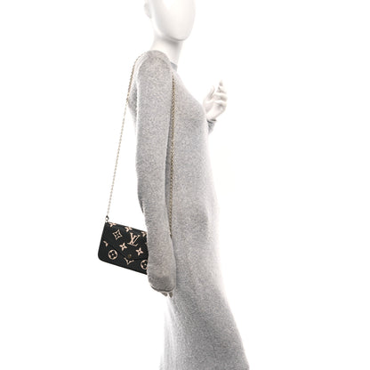 Louis Vuitton Empreinte Monogram Giant Felicie Pochette Black Beige 2 of 11