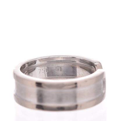 Cartier 18K White Gold 7mm C De Ring 51 5.75 5 of 5