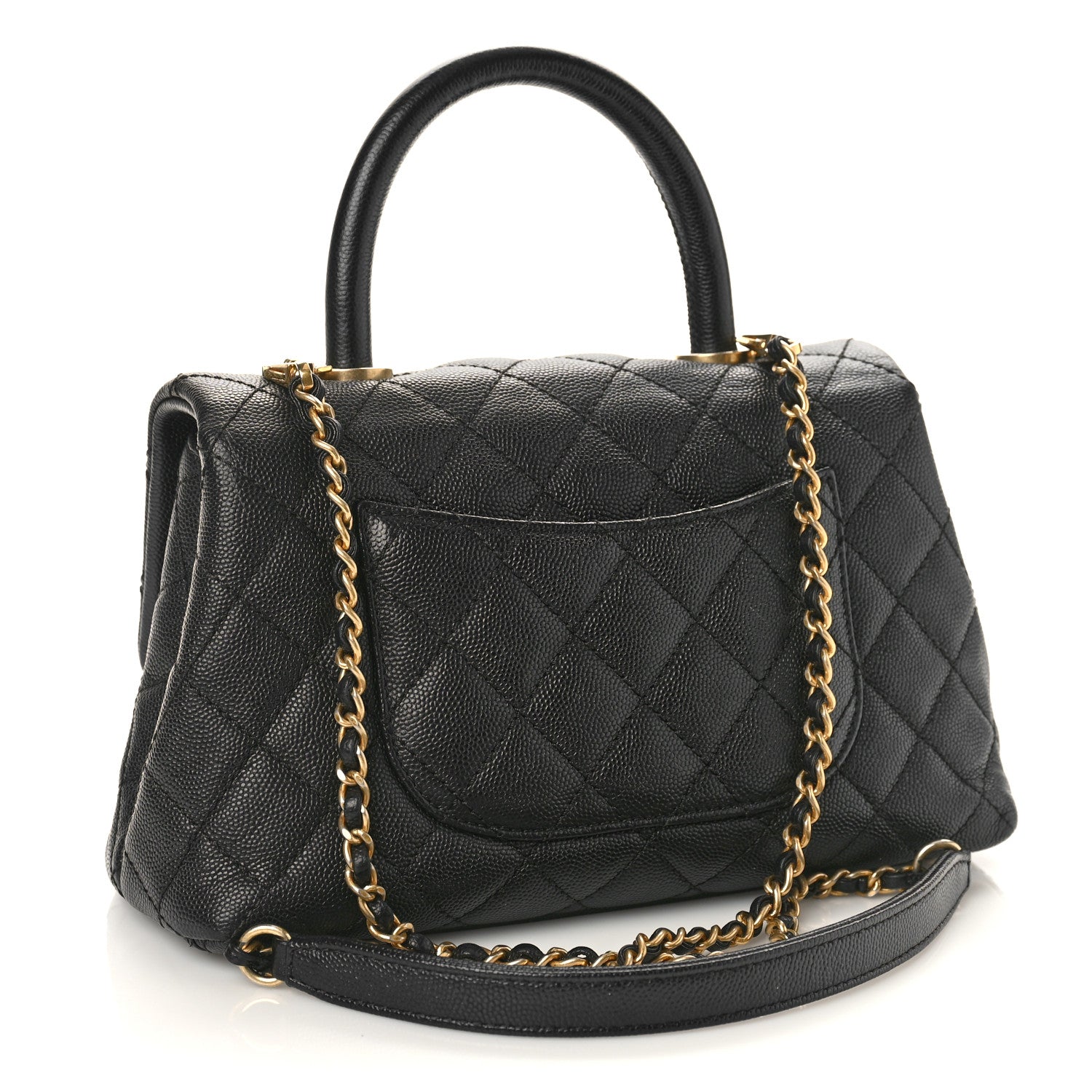 Chanel Caviar Quilted Mini Coco Handle Flap Black 3 of 9