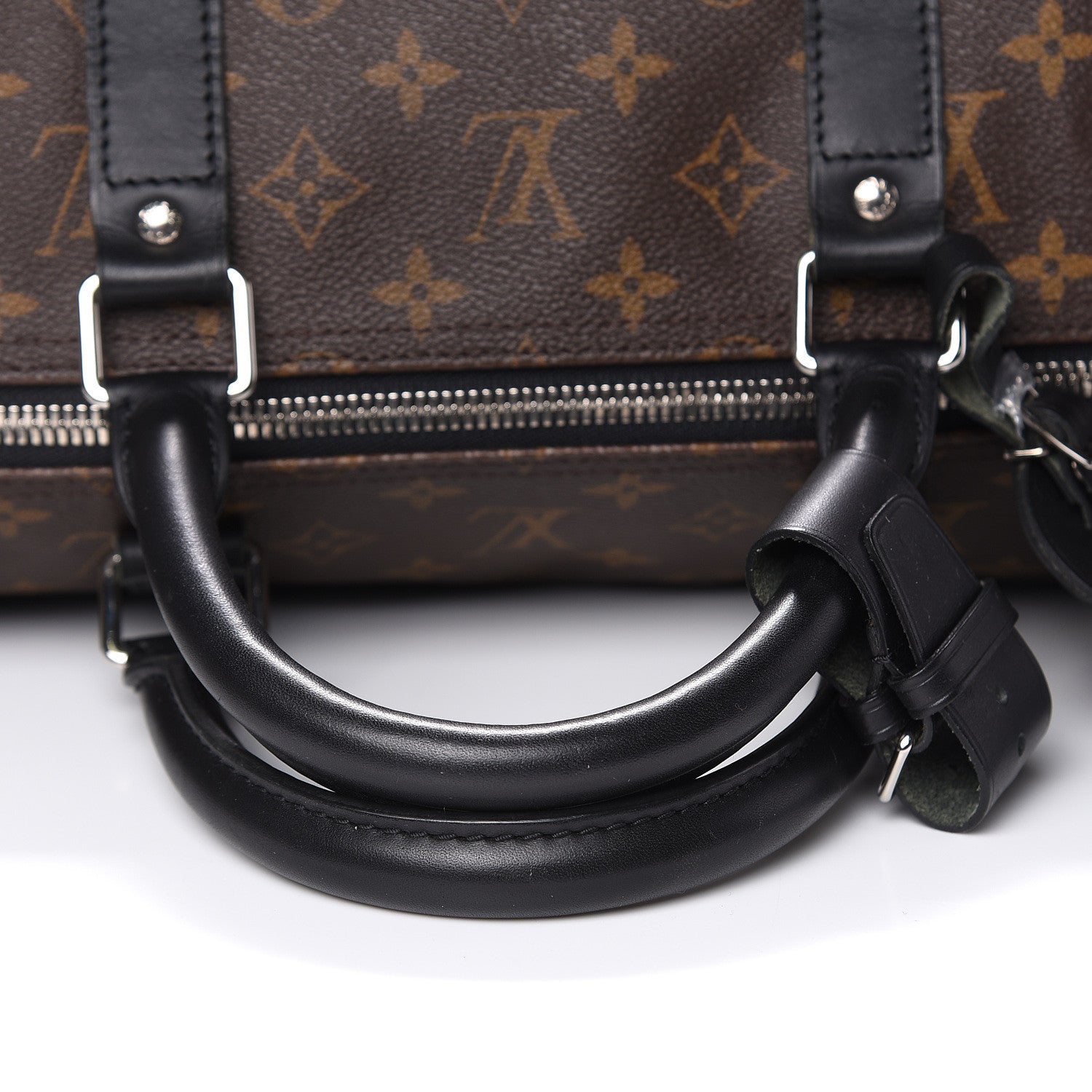 Louis Vuitton Monogram Macassar Keepall Bandouliere 55 11 of 15