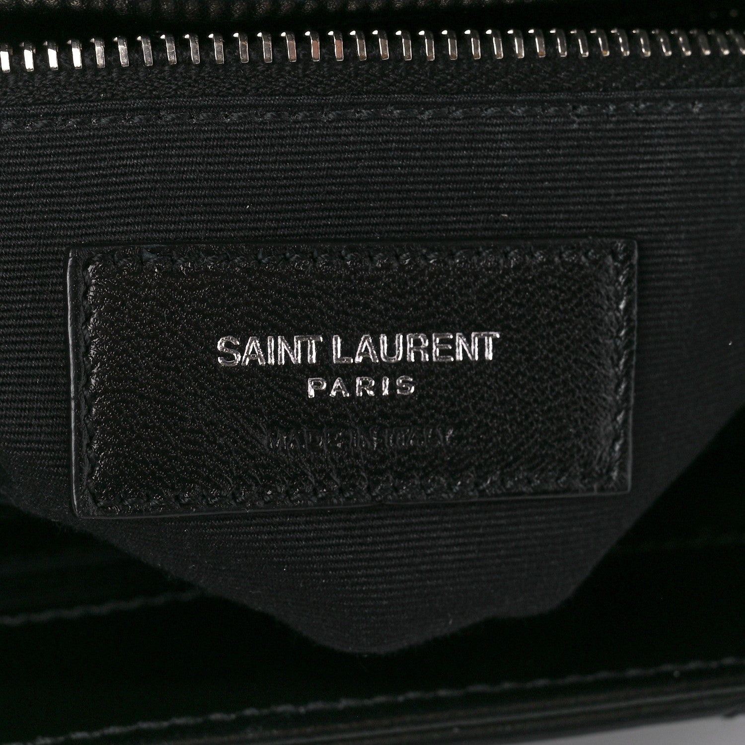 Saint Laurent Calfskin Y Quilted Monogram Toy Loulou Crossbody Bag Black 7 of 13
