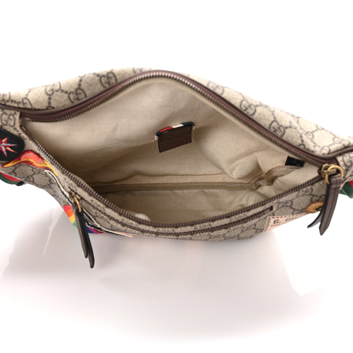 GG Supreme Monogram Courrier Belt Bag Beige New Acero