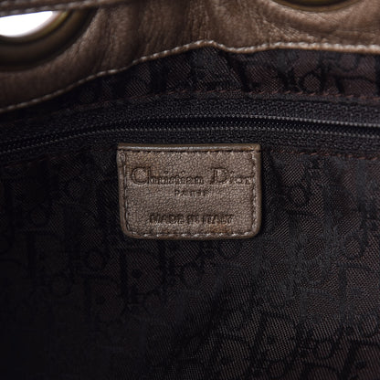 Christian Dior Lambskin Cannage Drawstring Bag Bronze 6 of 9
