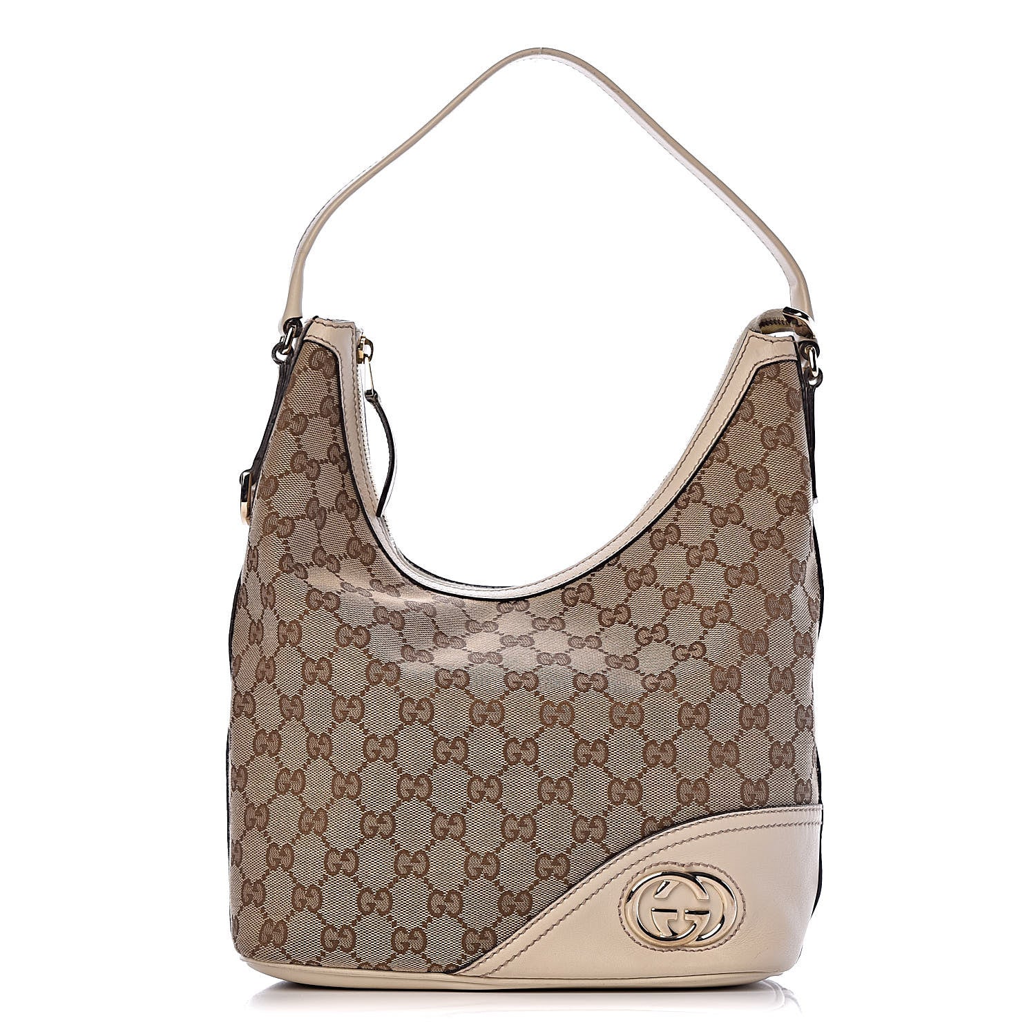 Gucci Monogram New Britt Hobo Off White 1 of 11