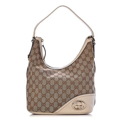 Gucci Monogram New Britt Hobo Off White 1 of 11