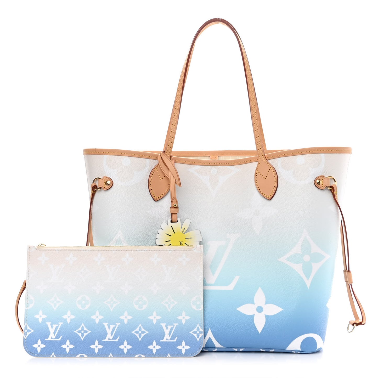Monogram Giant By The Pool Neverfull MM Blue