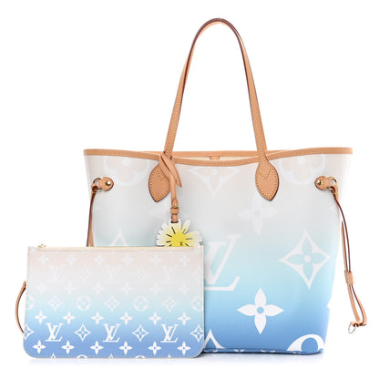 Louis Vuitton Monogram Giant By The Pool Neverfull MM Blue 1 of 11