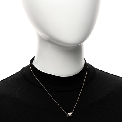 Bulgari 18K Rose Gold Diamond Small B.Zero1 Pave Pendant Necklace 2 of 6
