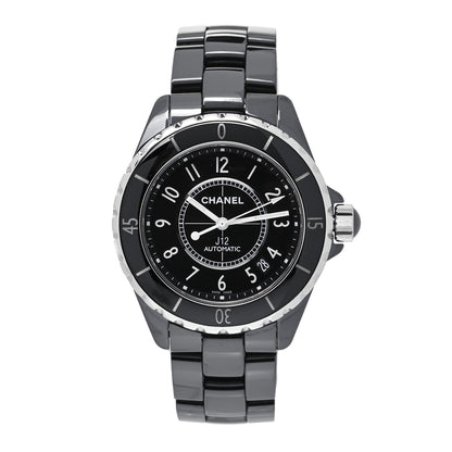 Chanel Stainless Steel Ceramic 38mm J12 Automatic Watch Black 1 of 4