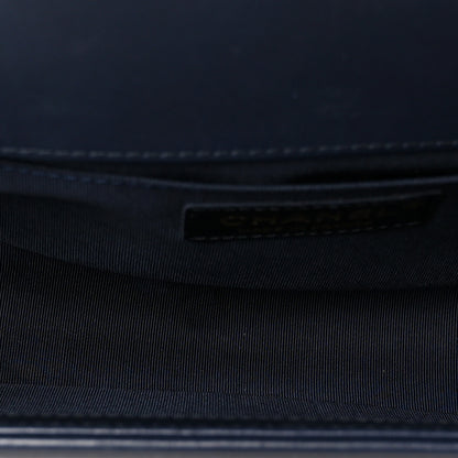 Chanel Lambskin Quilted Medium Boy Flap Dark Navy 5 of 10