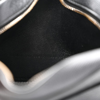 Balenciaga Signature Grained Calfskin Logo XS Ville Camera Bag Black White 7 of 13