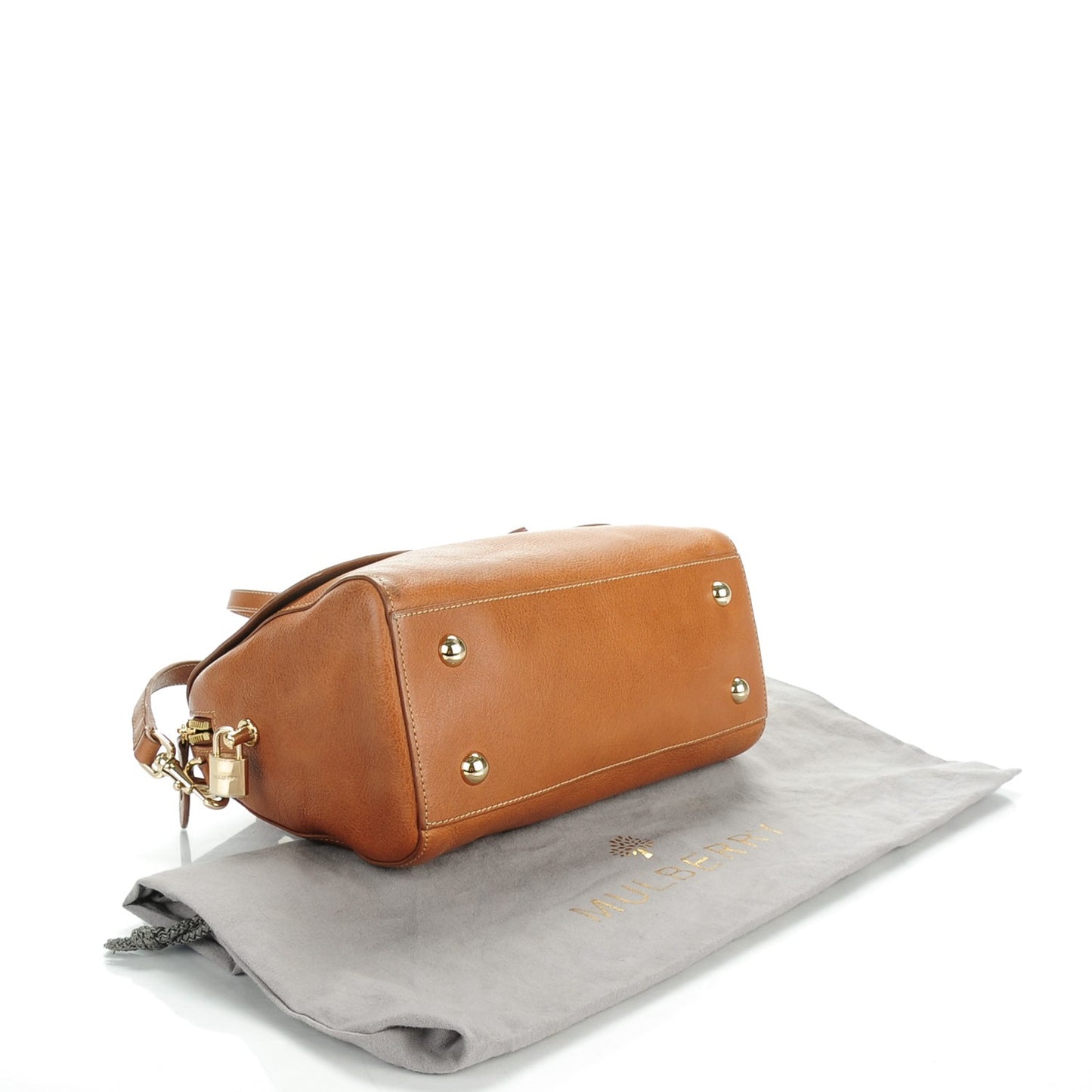 Natural Leather Small Del Rey Satchel Deer Brown