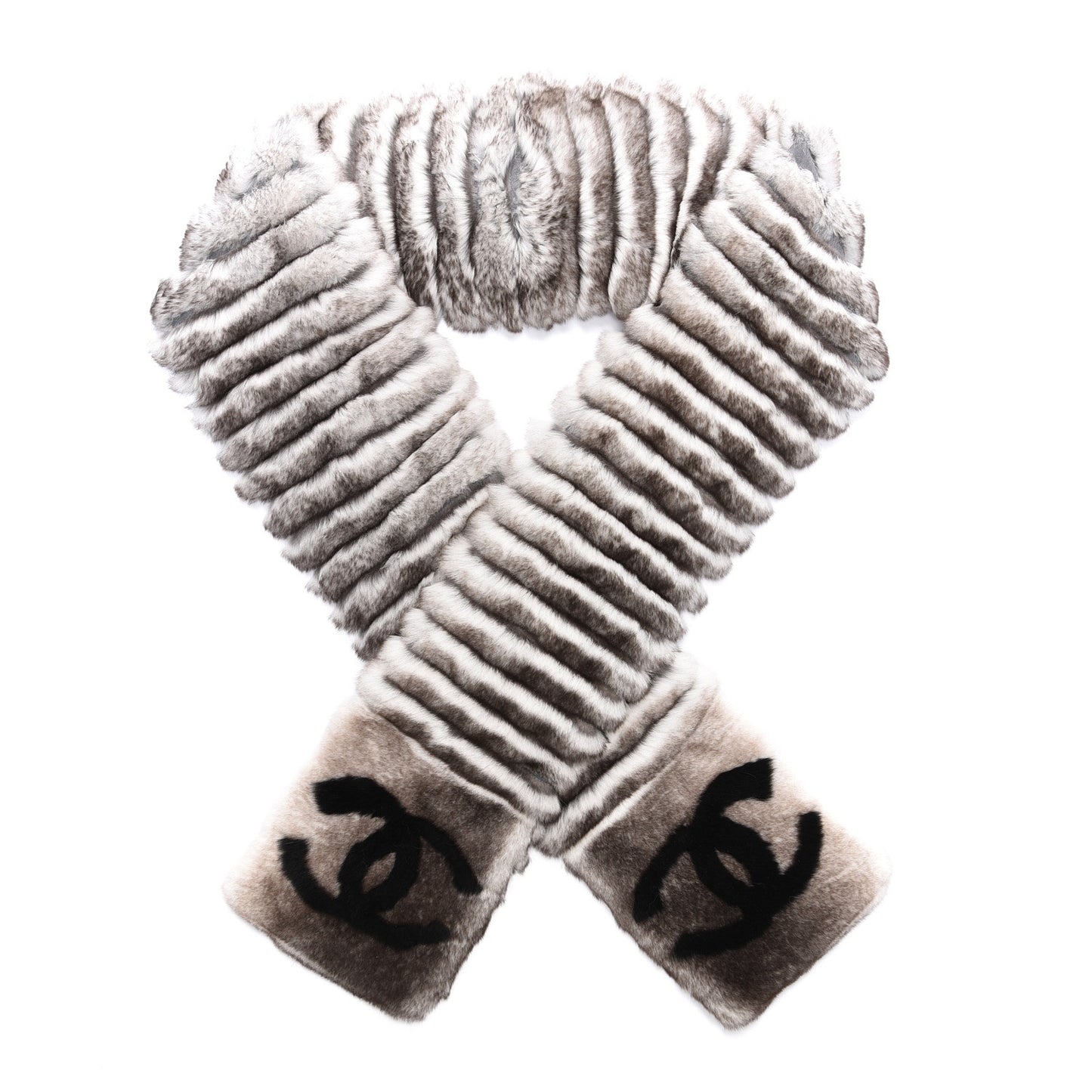 Orylag Rabbit Fur CC Scarf Grey