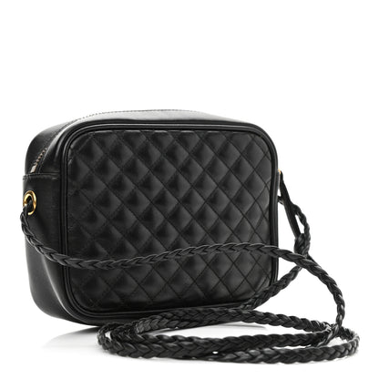 Gucci Calfskin Trapuntata Web Mini GG Shoulder Bag Black 3 of 10