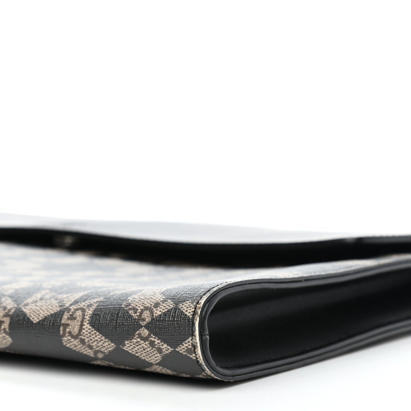 GG Supreme Monogram Caleido Print Clutch Black