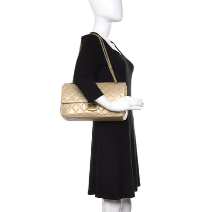 Chanel Metallic Aged Calfskin Quilted 2.55 Reissue Flap Light Gold 2 of 11