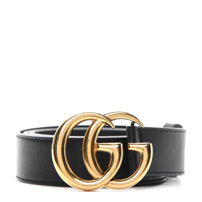 Gucci Calfskin Double G 30mm Belt 80 32 Black 1 of 9