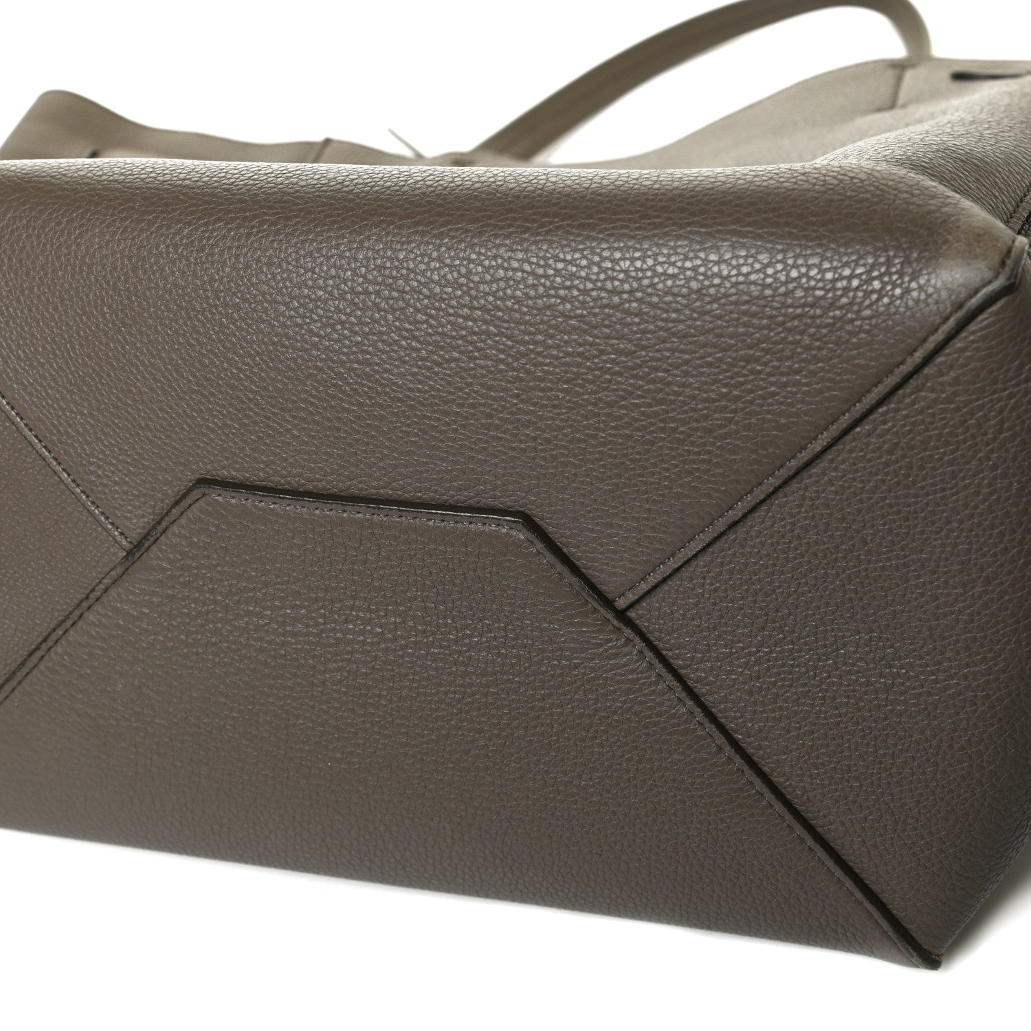 Celine Soft Grained Calfskin Small Belt Cabas Phantom Taupe 22 of 24