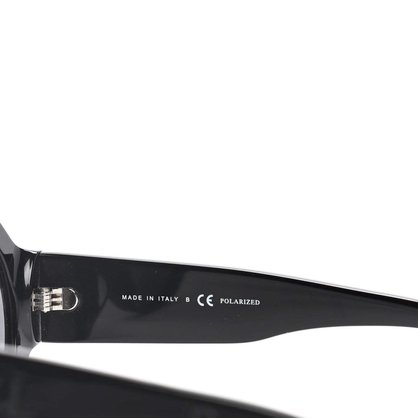 Acetate Polarized Round Sunglasses 5410 Black