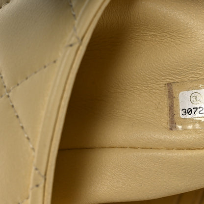 Chanel Lambskin Quilted Mini Rectangular Flap Light Yellow 8 of 12
