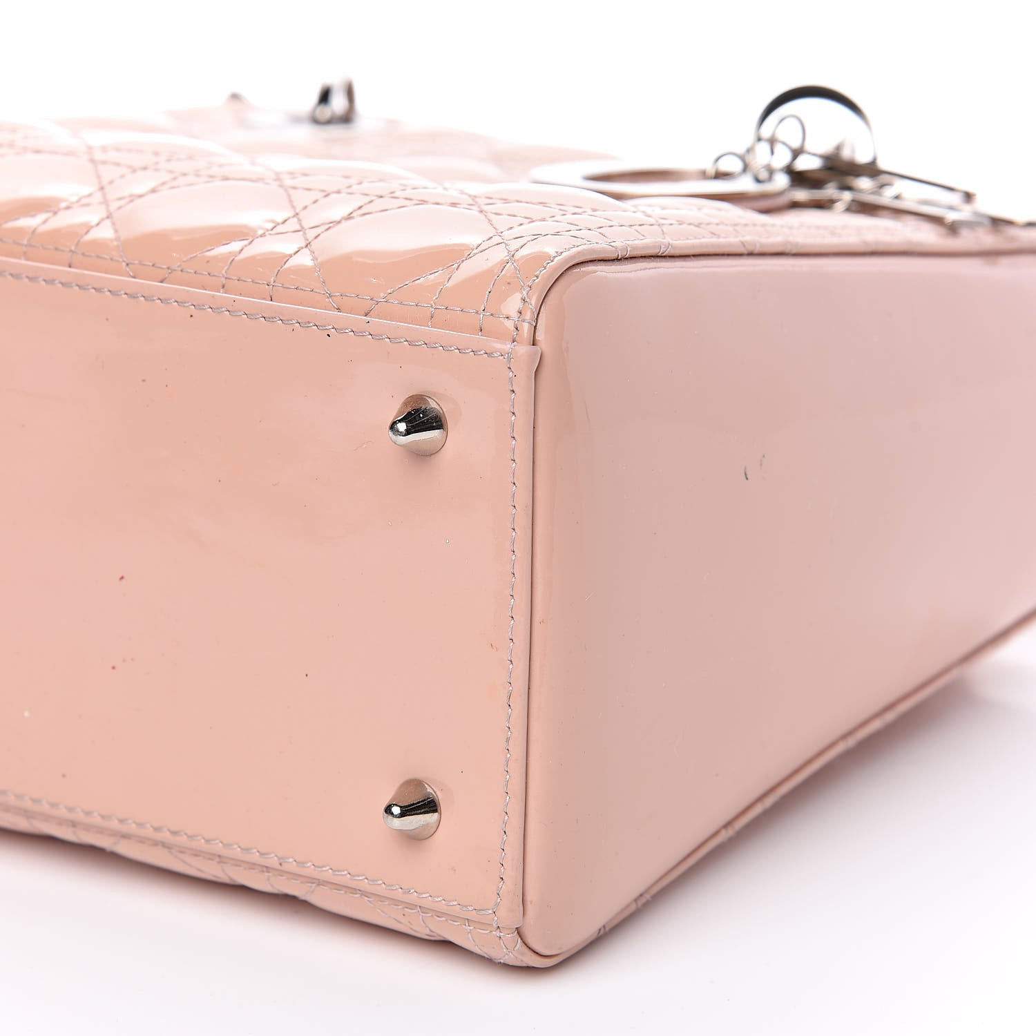 Christian Dior Patent Cannage Medium Lady Dior Pale Pink 12 of 16