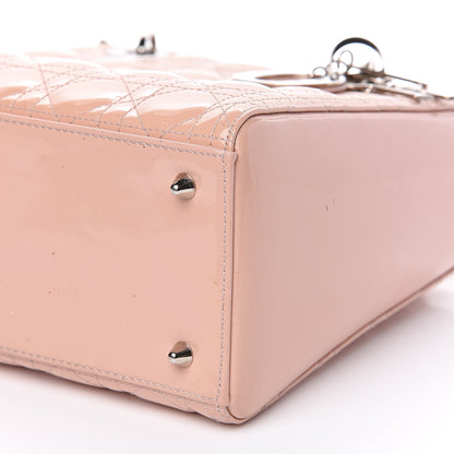 Christian Dior Patent Cannage Medium Lady Dior Pale Pink 12 of 16