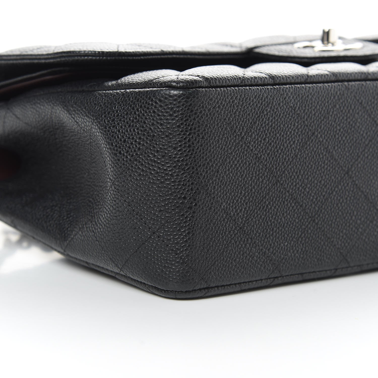 Chanel Caviar Quilted Jumbo Double Flap Black 9 of 10