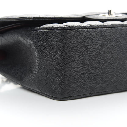 Chanel Caviar Quilted Jumbo Double Flap Black 9 of 10