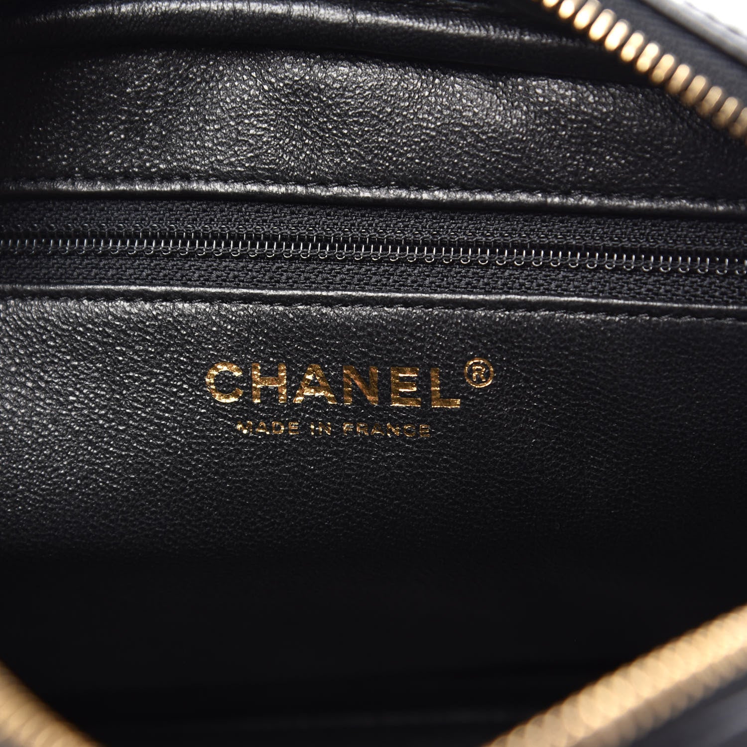 Chanel Lambskin Quilted Camera Case Black 7 of 10