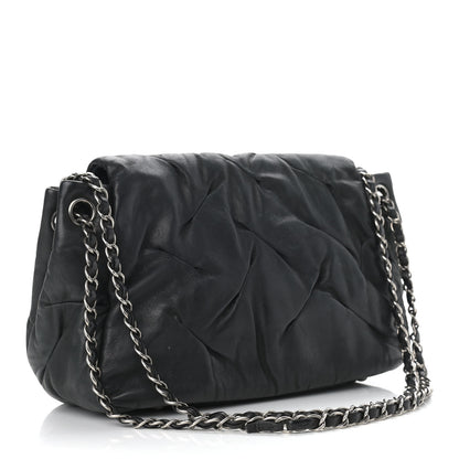 Chanel Iridescent Calfskin Glint Accordion Flap Black 3 of 17