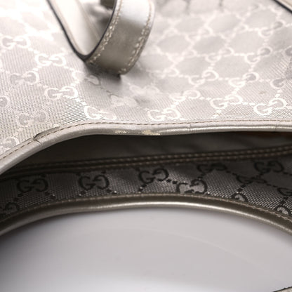 Gucci Imprime Monogram Medium Joy Shoulder Bag Silver 8 of 12