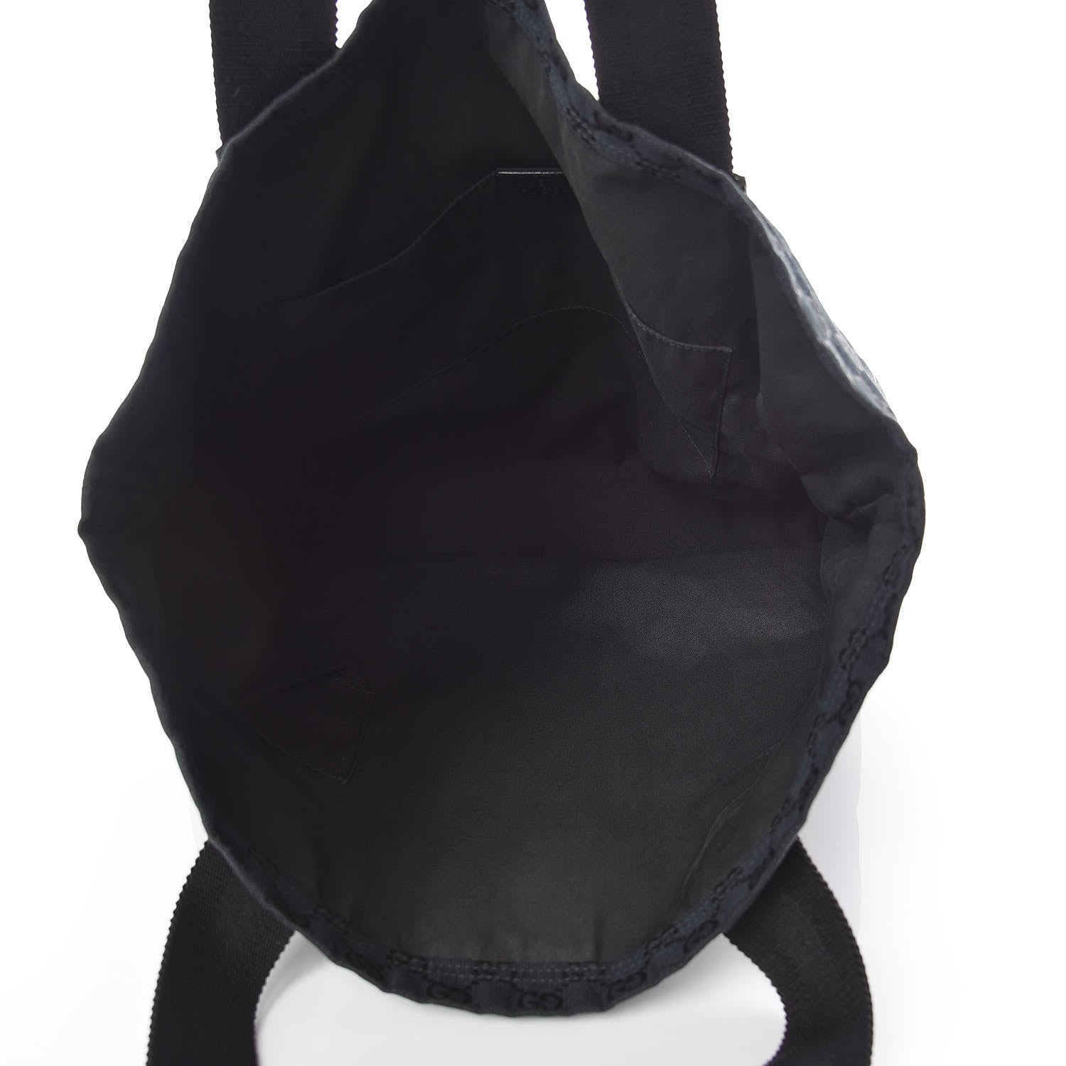 Gucci GG Monogram Medium Web Handle Vertical Tote Black 7 of 9