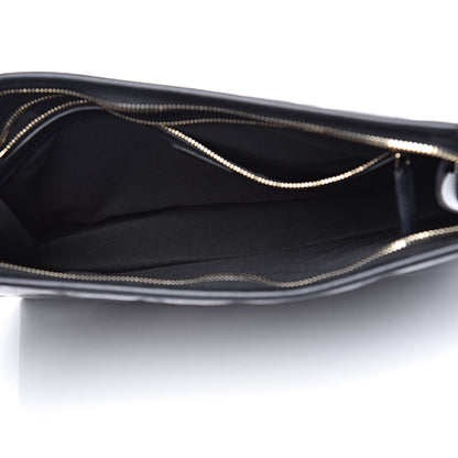 Chanel Tweed PVC Lambskin Large Pouch Black 5 of 10