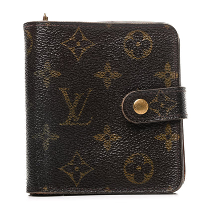 Louis Vuitton Monogram Compact Zippe Zipped Wallet 1 of 9