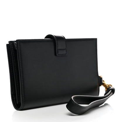Versace Vitello Virtus Iphone Wristlet Wallet Black 3 of 6