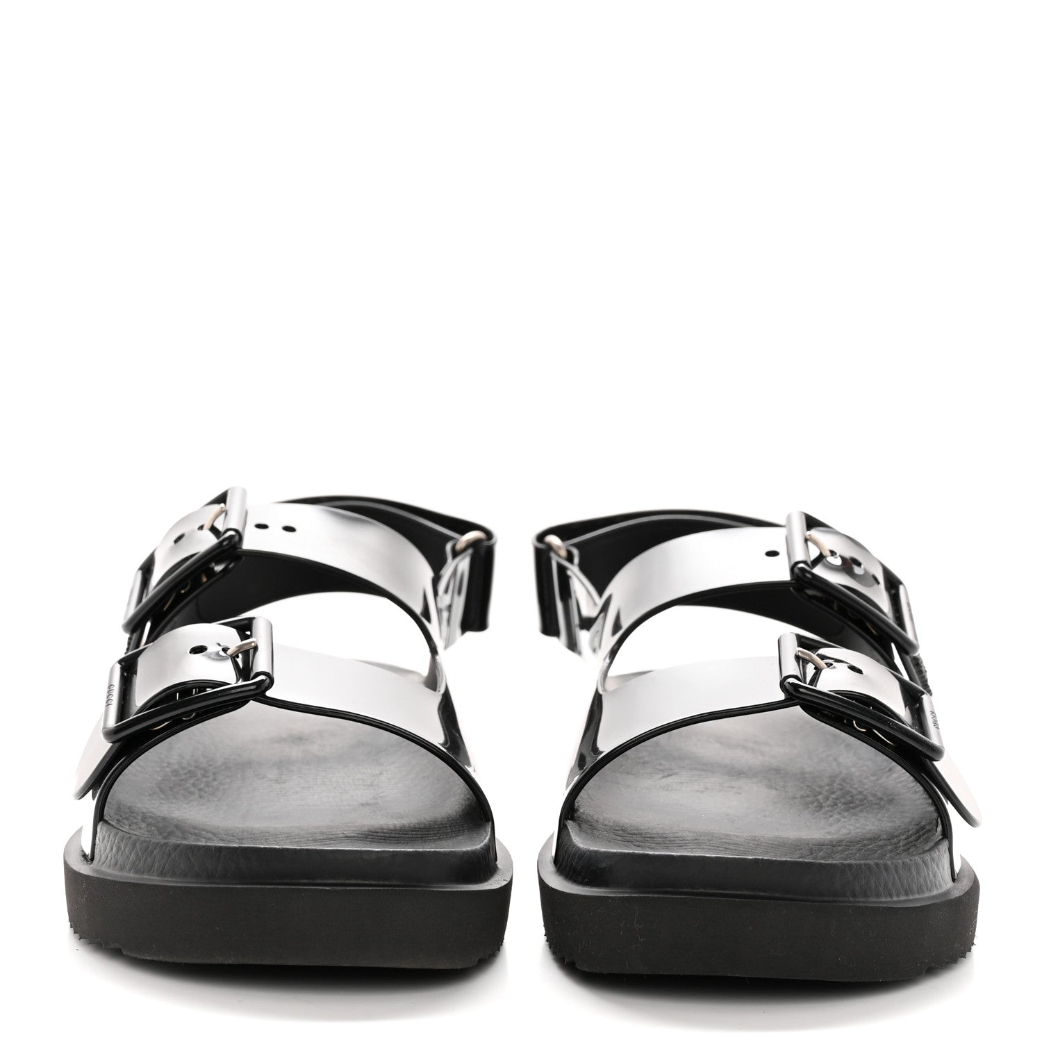 Gucci Rubber Mini Double G Womens Isla Dad Sandals 36 Black 2 of 12