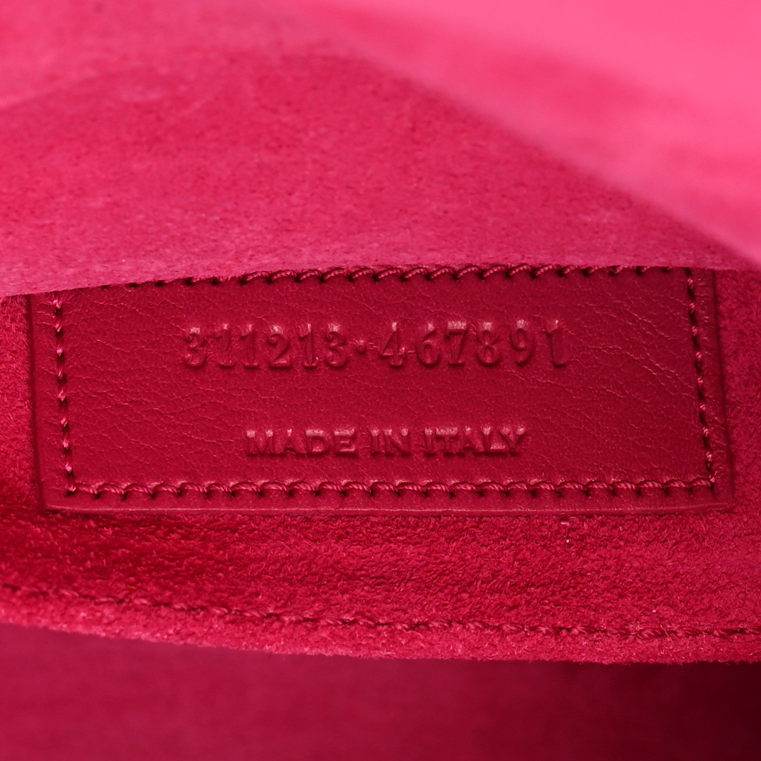 Saint Laurent Calfskin Classic Y Ligne Clutch Fuchsia 8 of 9