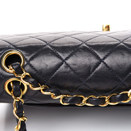 Chanel Lambskin Quilted Small Double Flap Navy 13 of 16