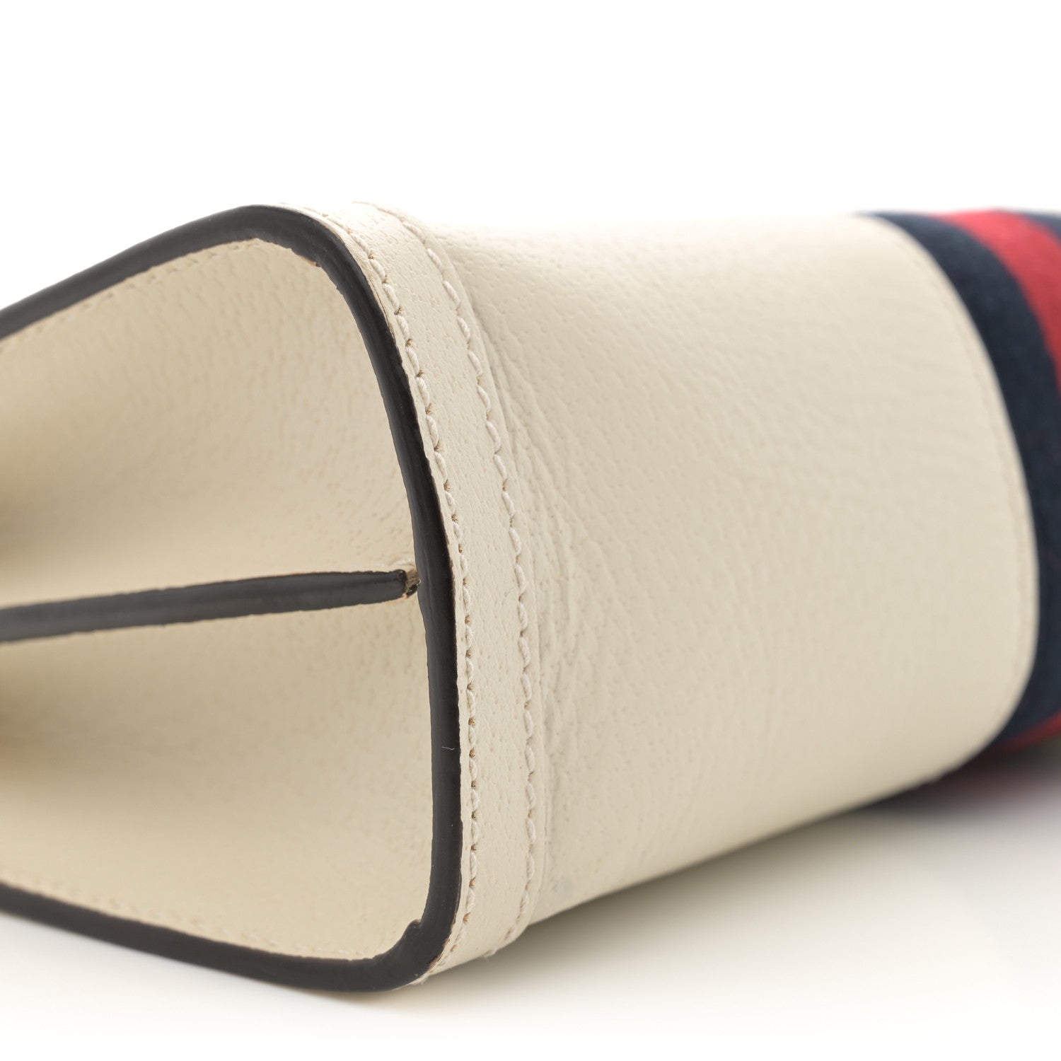 Gucci Textured Calfskin Web Small Ophidia Chain Shoulder Bag Mystic White 10 of 11