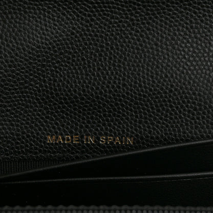 Chanel Caviar Quilted Crystal CC Large Gusset Flap Wallet Black 8 of 8