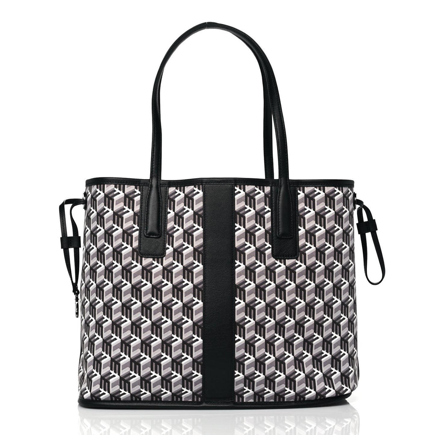 Visetos Medium Liz Reversible Shopper Tote Black
