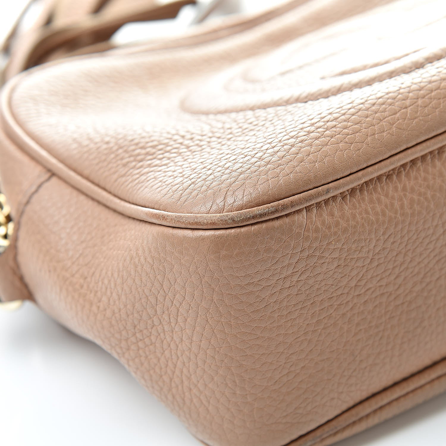 Gucci Pebbled Calfskin Small Soho Disco Bag Rose Beige 9 of 23