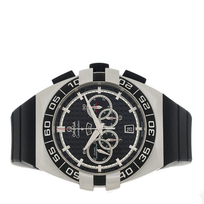 Omega Stainless Steel Rubber 44mm Constellation Double Eagle Chronograph Automatic Watch Black 121.32.44.52.01.001 2 of 4