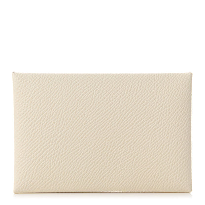 Hermes Epsom Verso Calvi Card Case Nata Sesame 1 of 8