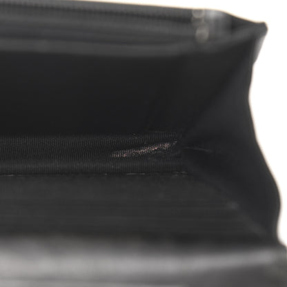 Chanel Calfskin Quilted Boy Wallet On Chain WOC Black 12 of 13