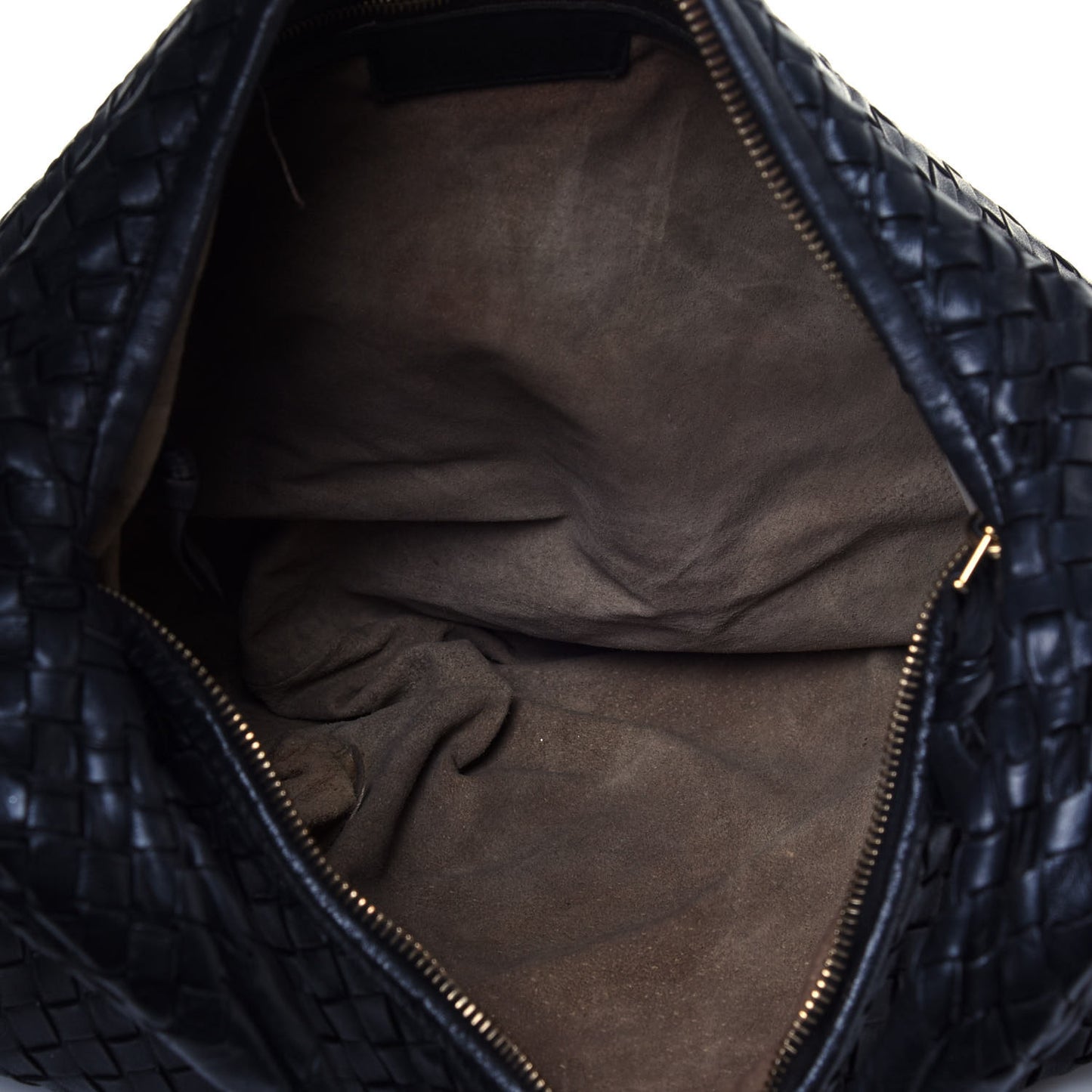 Nappa Intrecciato Large Veneta Hobo Black