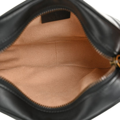 Gucci Calfskin Matelasse Mini GG Marmont Chain Shoulder Bag Black 5 of 10